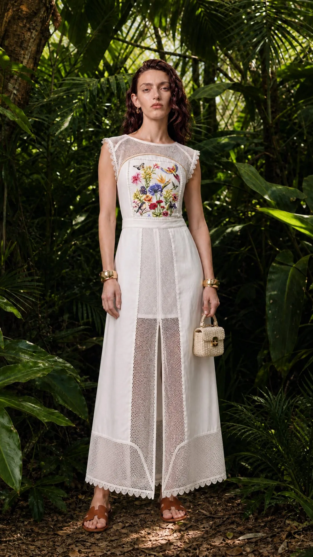 JARDIN BOTANICAL COTTON TOP & MAXI SKIRT