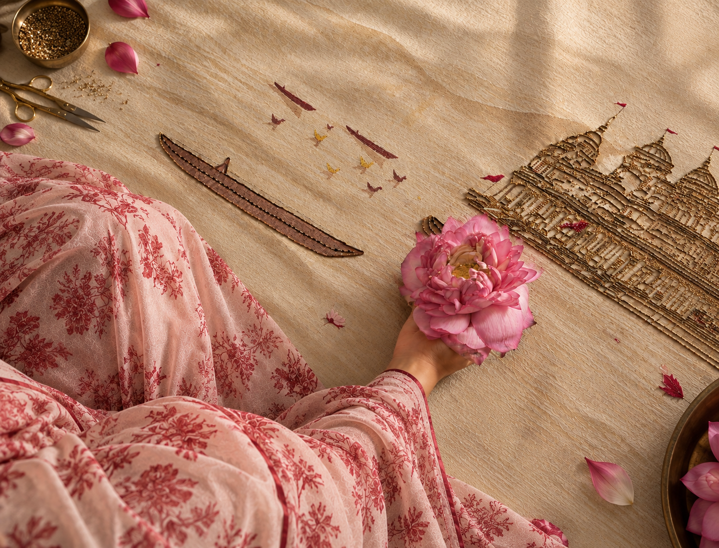 Lotus silk craftsmanship
