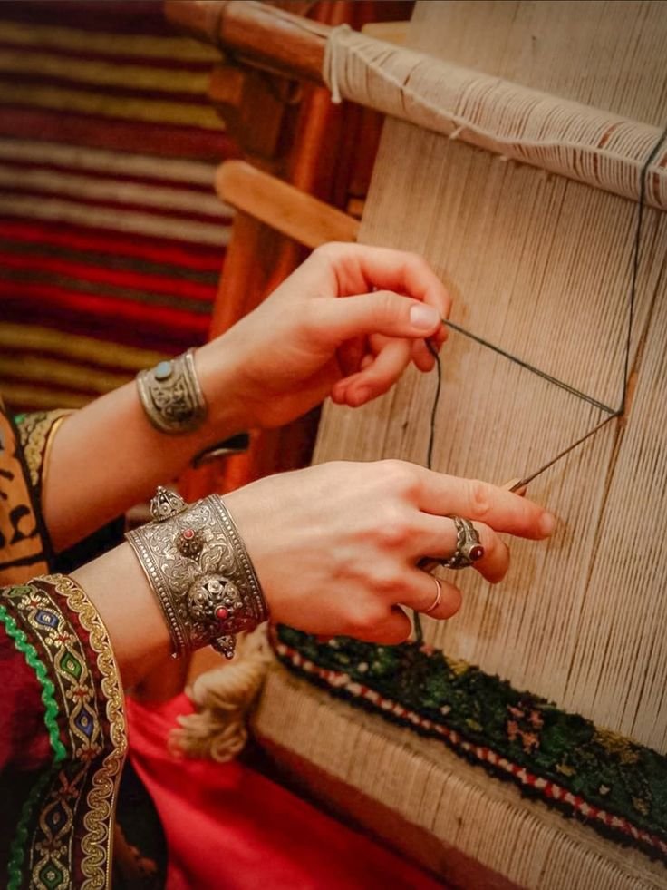 Women artisan at work
