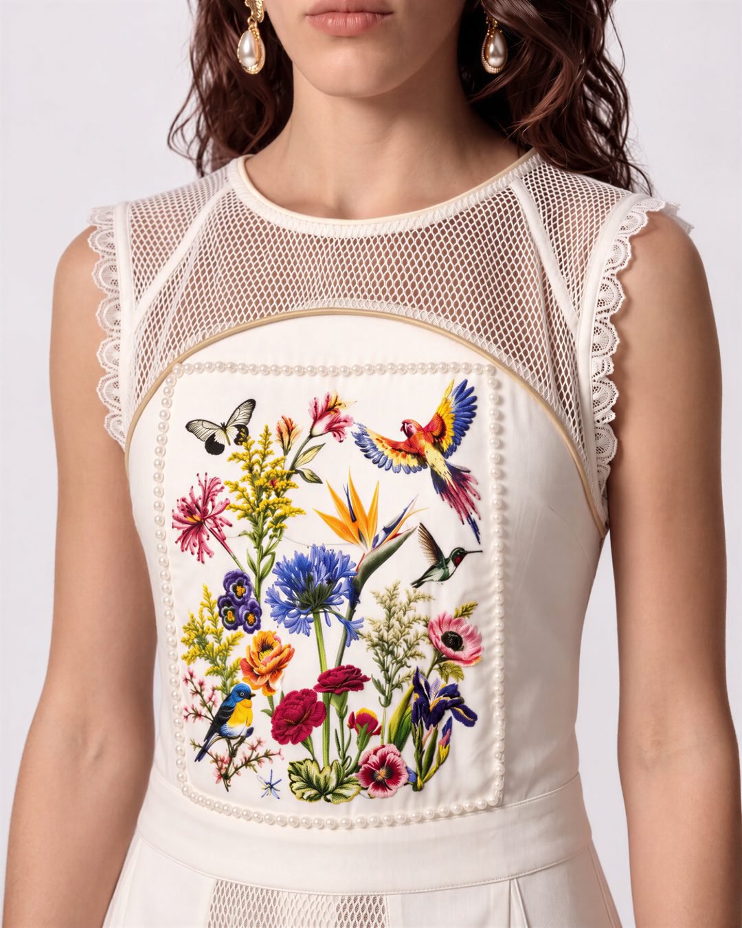 JARDIN BOTANICAL COTTON TOP & MAXI SKIRT View 3